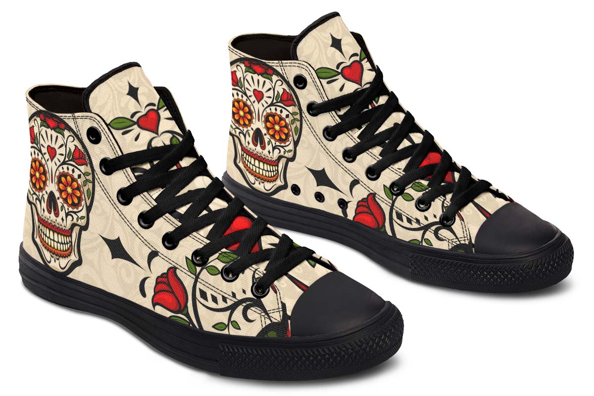 Emerald Blossoms Shoes - HAPPY ROSE SUGAR SKULL