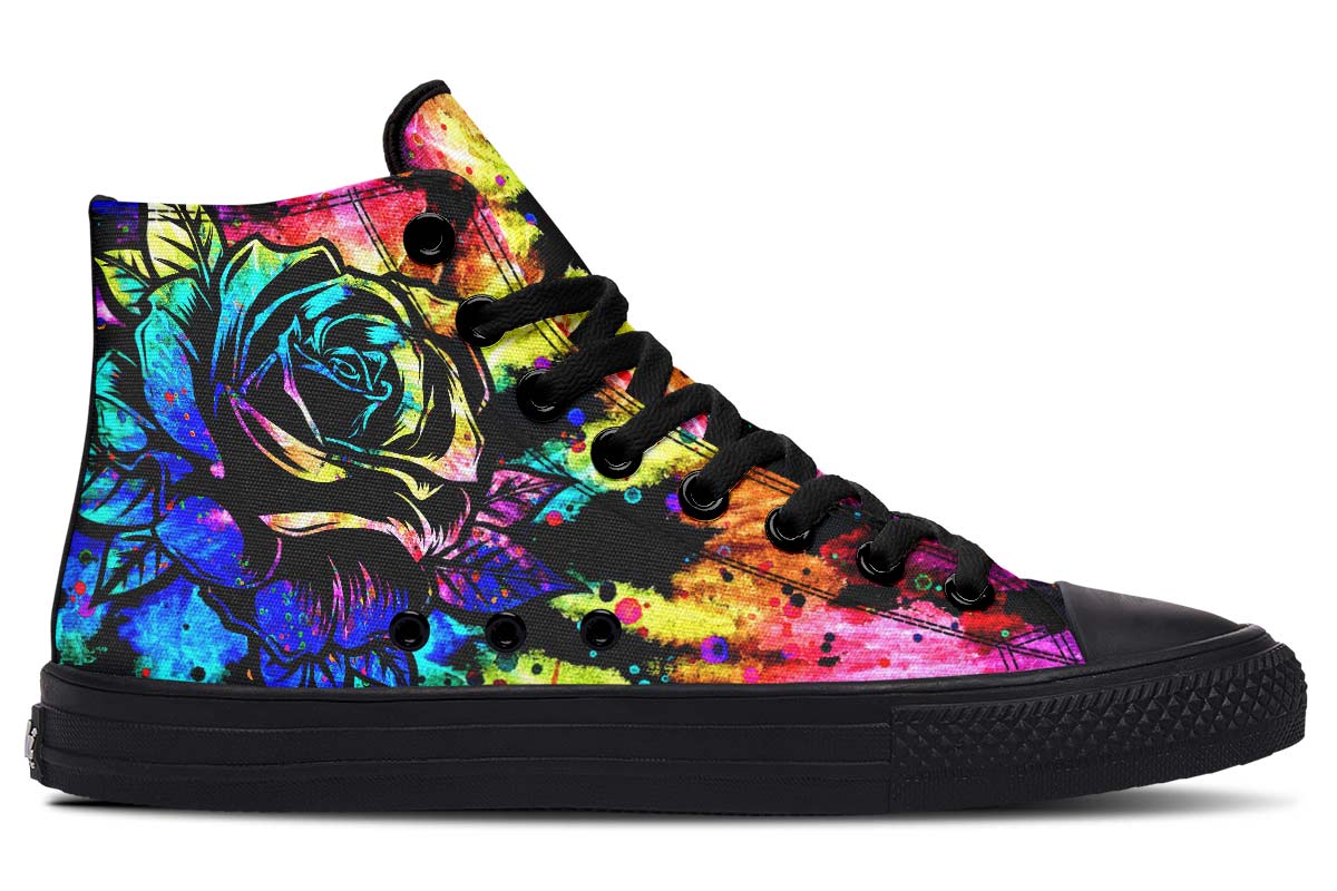 Emerald Blossoms Shoes - TIE DYE ROSE