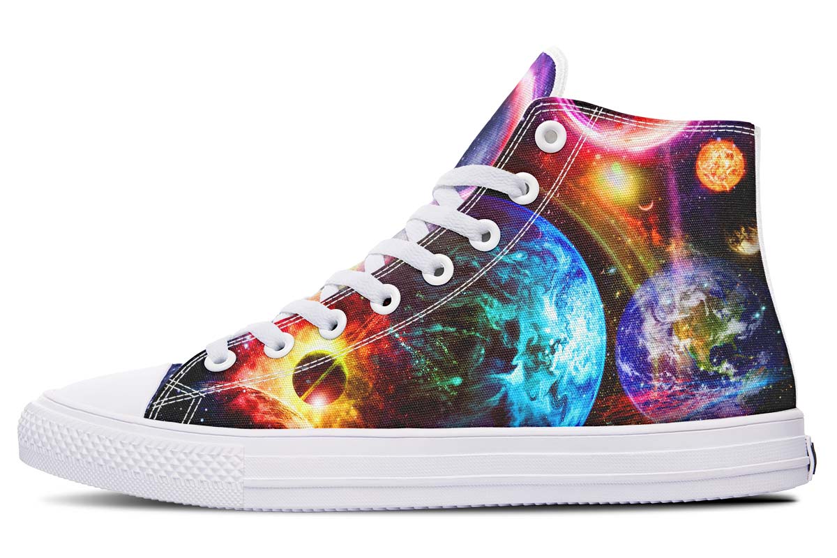 Emerald Blossoms Shoes - COLORFUL PLANETS