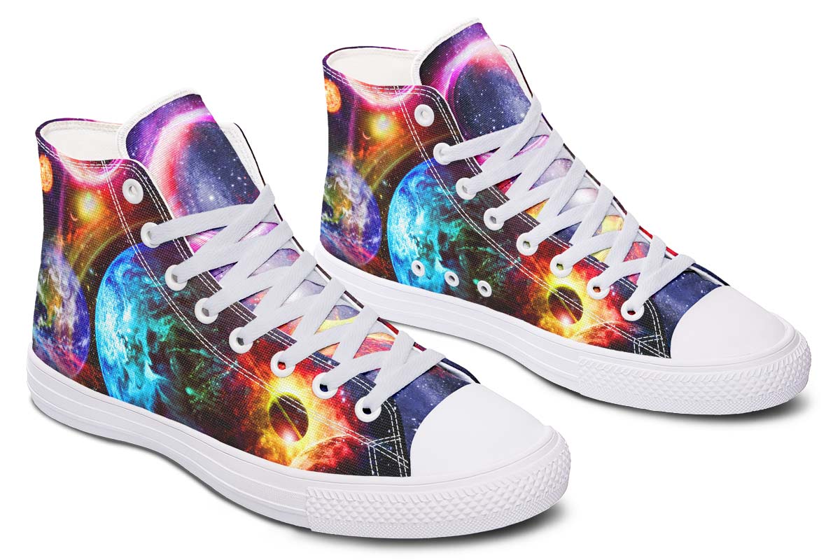 Emerald Blossoms Shoes - COLORFUL PLANETS