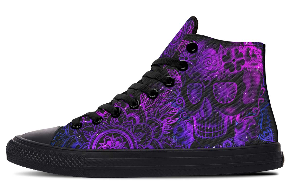 Emerald Blossoms Shoes - GALAXY MANDALA SKULL