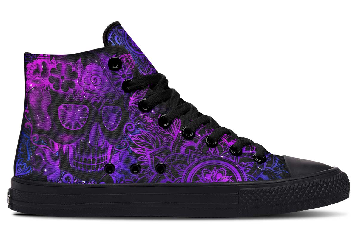 Emerald Blossoms Shoes - GALAXY MANDALA SKULL