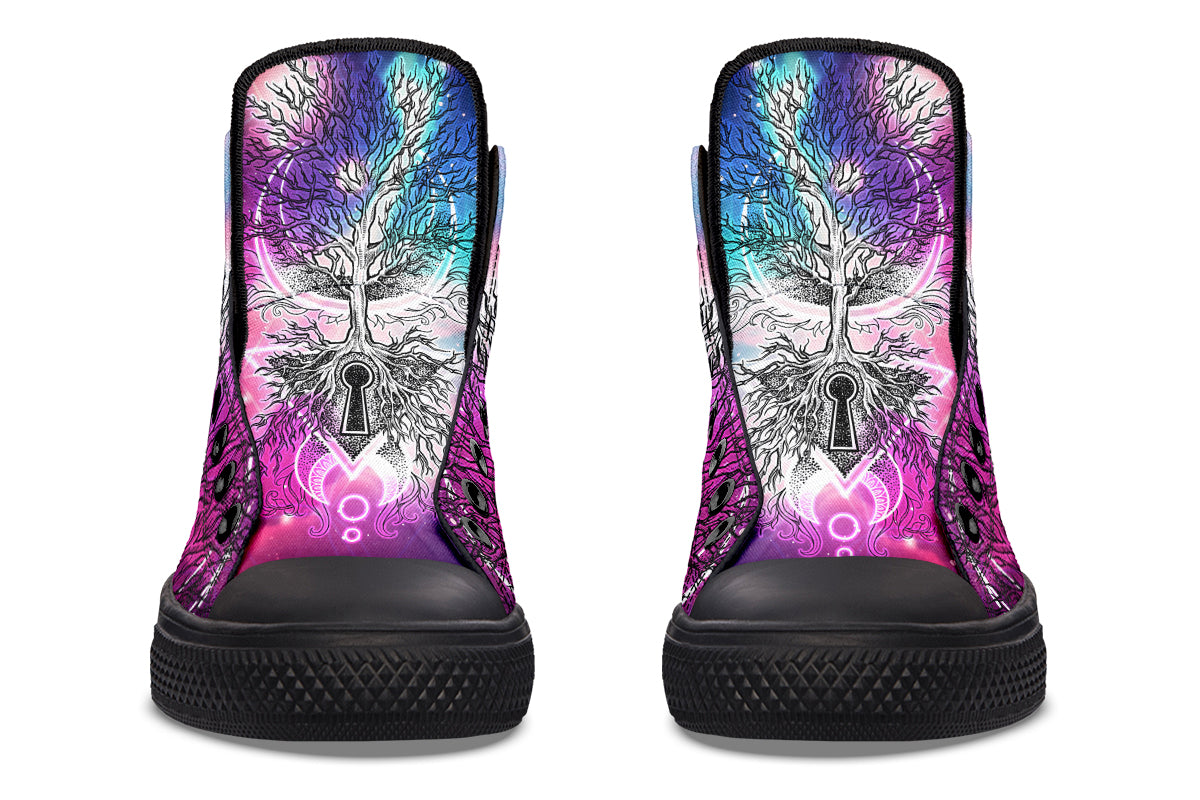 Emerald Blossoms - UNIVERSE TREE Shoes For Hippies