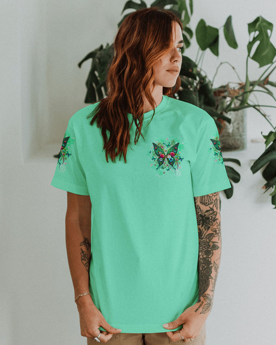 Emerald Blossoms - I Believe There Are Angels Among Us Wings All Over Print Shirt For Hippies