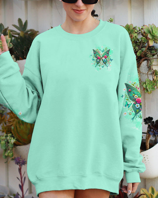 Emerald Blossoms - I Believe There Are Angels Among Us Wings All Over Print Shirt For Hippies