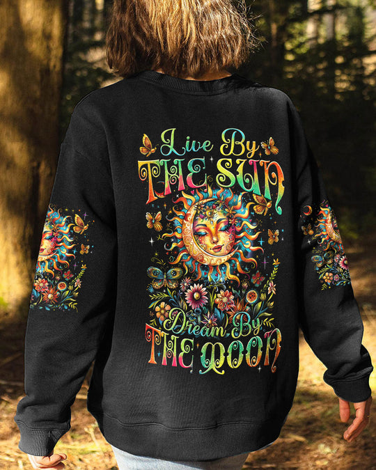 Emerald Blossoms - “Live by the Sun, Dream by the Moon” All Over Print For Hippies