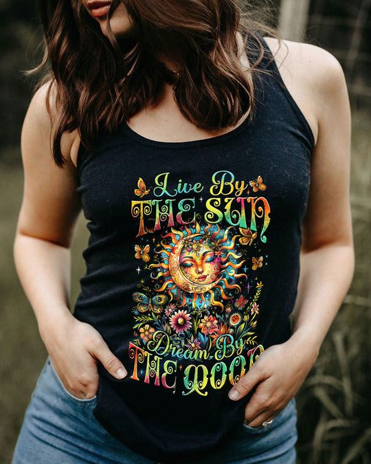 Emerald Blossoms - “Live by the Sun, Dream by the Moon” All Over Print For Hippies