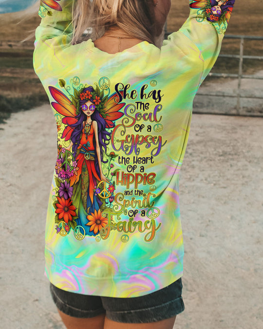 Emerald Blossoms - Spirit of a Fairy All Over Print Shirt for Hippie