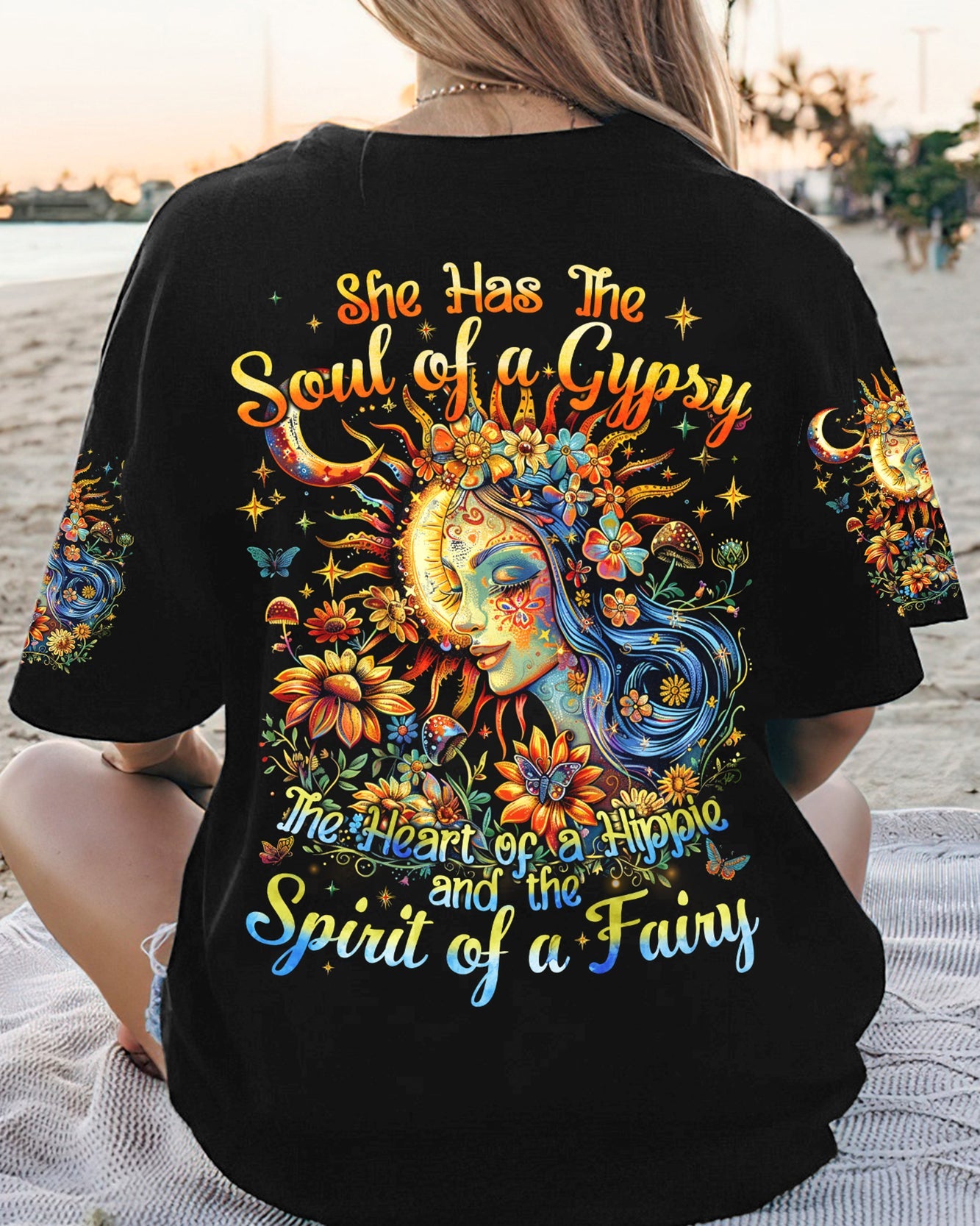 Emerald Blossoms - "Spirit of a Fairy" All Over Print Shirt For Hippies