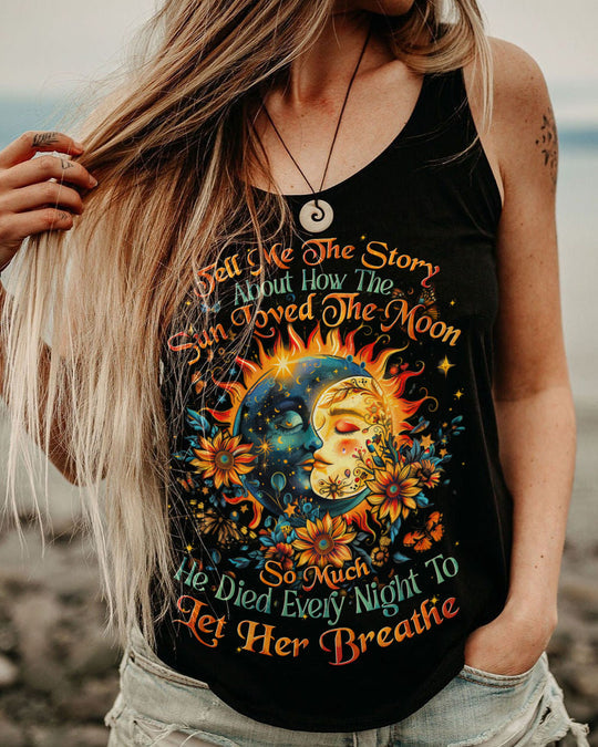 Emerald Blossoms - Story About the Sun and the Moon All Over Print Shirt For Hippies