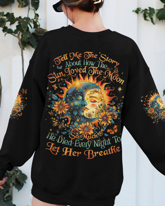 Emerald Blossoms - Story About the Sun and the Moon All Over Print Shirt For Hippies