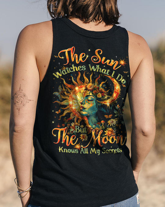 Emerald Blossoms - "The Sun and The Moon" All Over Print shirt For Hippies