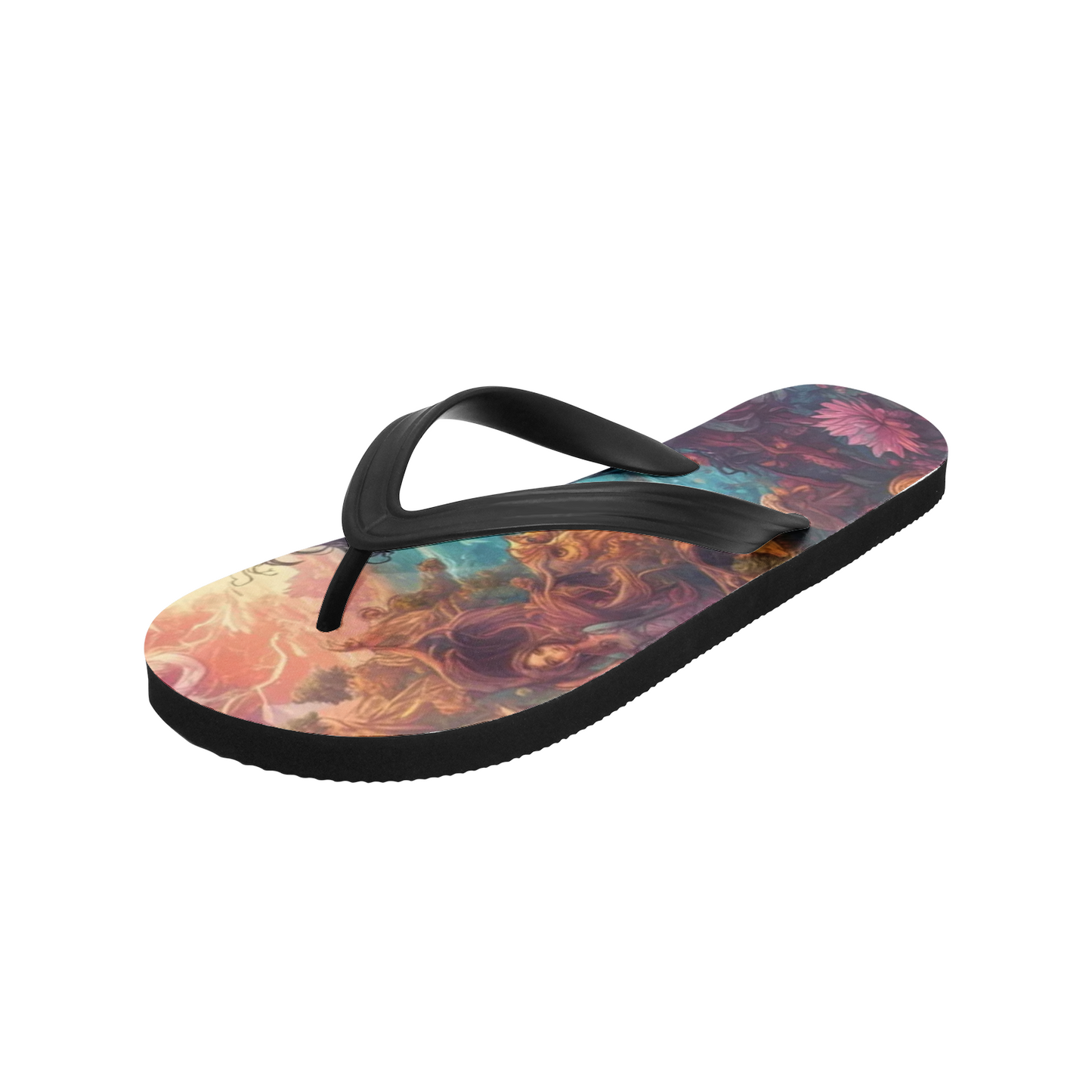 Emerald Blossoms - Incredible Landscapes Unisex Flip Flops for Hippies