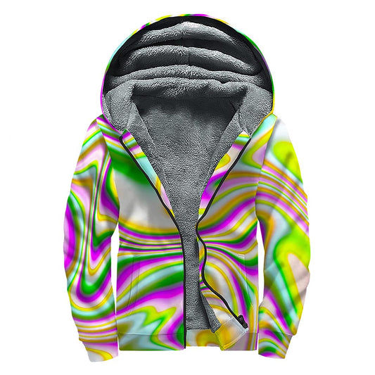 Groovy Galaxy Sherpa Lined Zip Up Hoodie for Hippies - 1