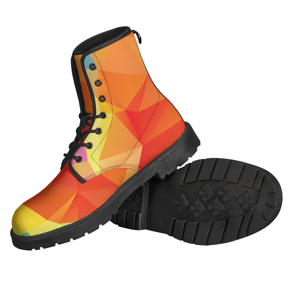 Groovy Geometric Leather Boots for Free-Spirited Hippies - 2