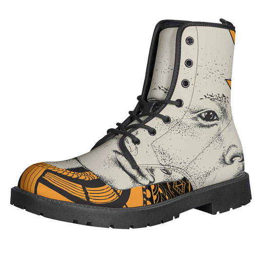 Groovy African-Inspired Leather Boots for the Hippie Soul - 1