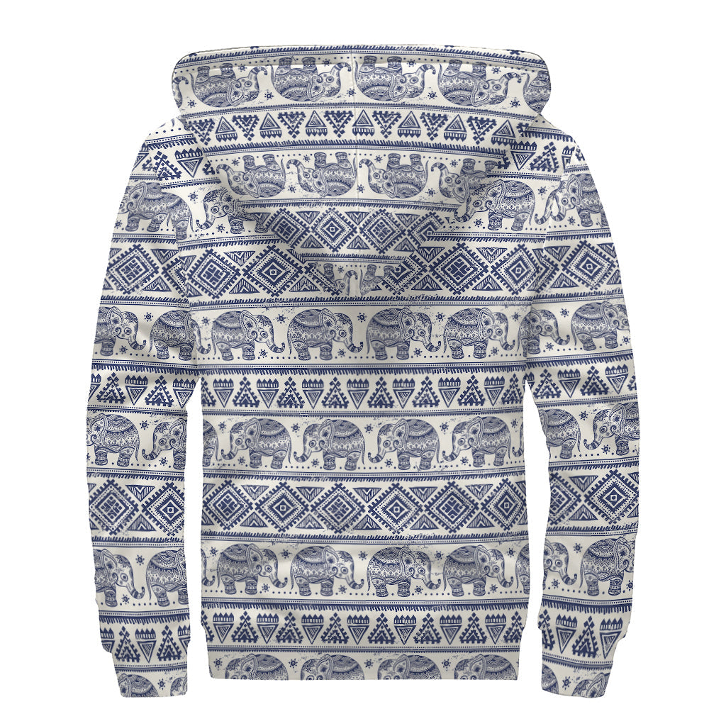 Elephant Zen: A Sherpa-Lined Zip Up Hoodie for Groovy Hippies - 2