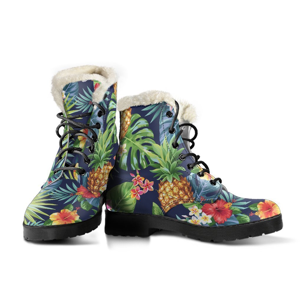 Aloha Hawaii: Embrace Boho Vibes in Faux Fur Leather Boots - 3