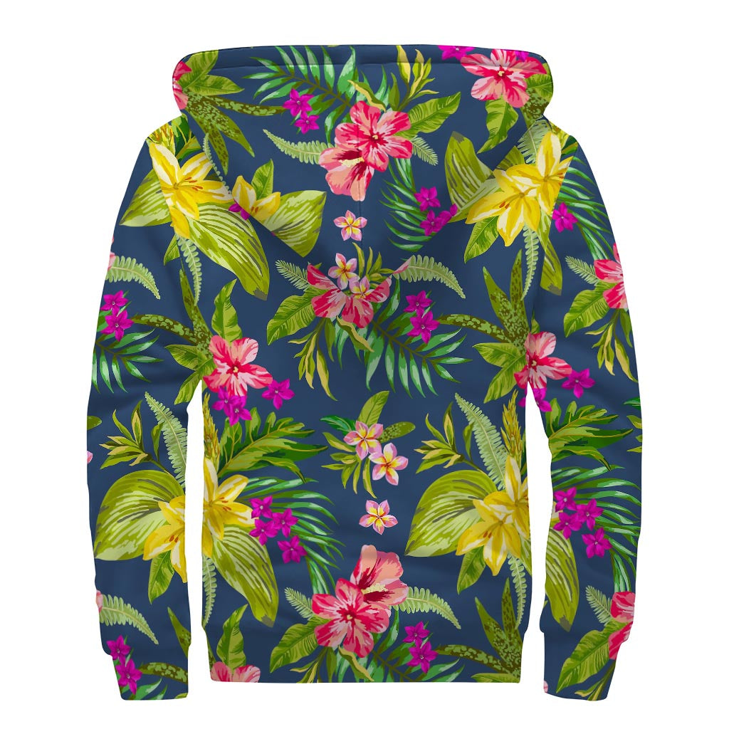 Aloha Vibes: Sherpa Lined Zip Up Hoodie for Groovy Hippies - 2