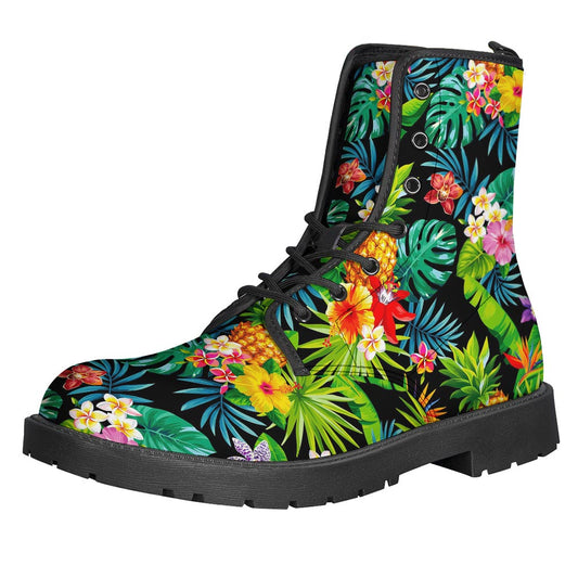 Aloha Vibes: Stylish Leather Lightweight Hippie Boots - 1