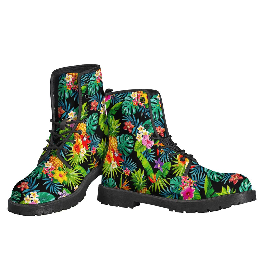 Aloha Vibes: Stylish Leather Lightweight Hippie Boots - 3