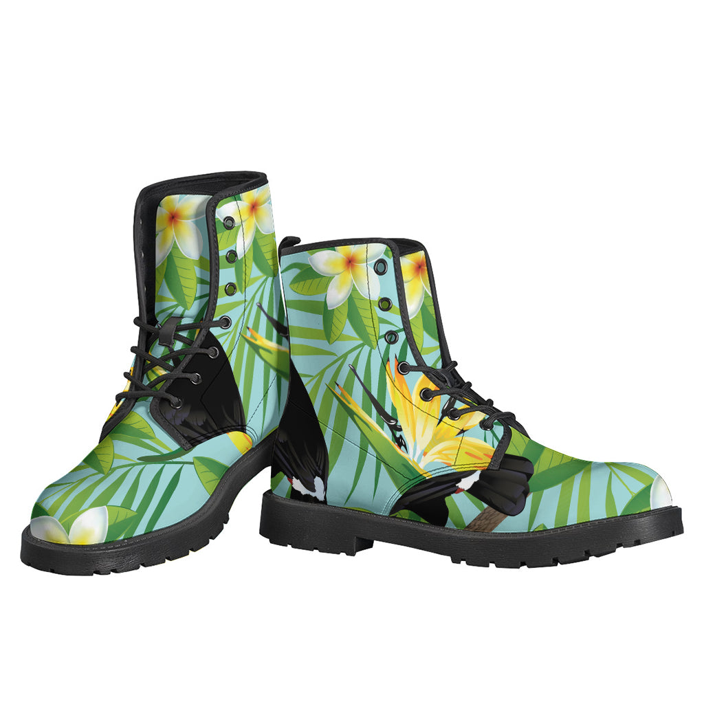 Aloha Keel-Billed Toucan Leather Boots: A Hippie's Dream! - 3