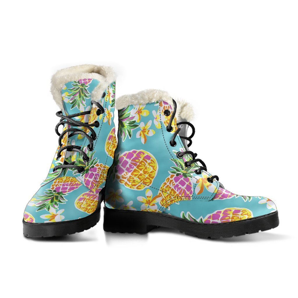 Aloha Summer Faux Fur Leather Boots for Free-Spirited Hippies - 3