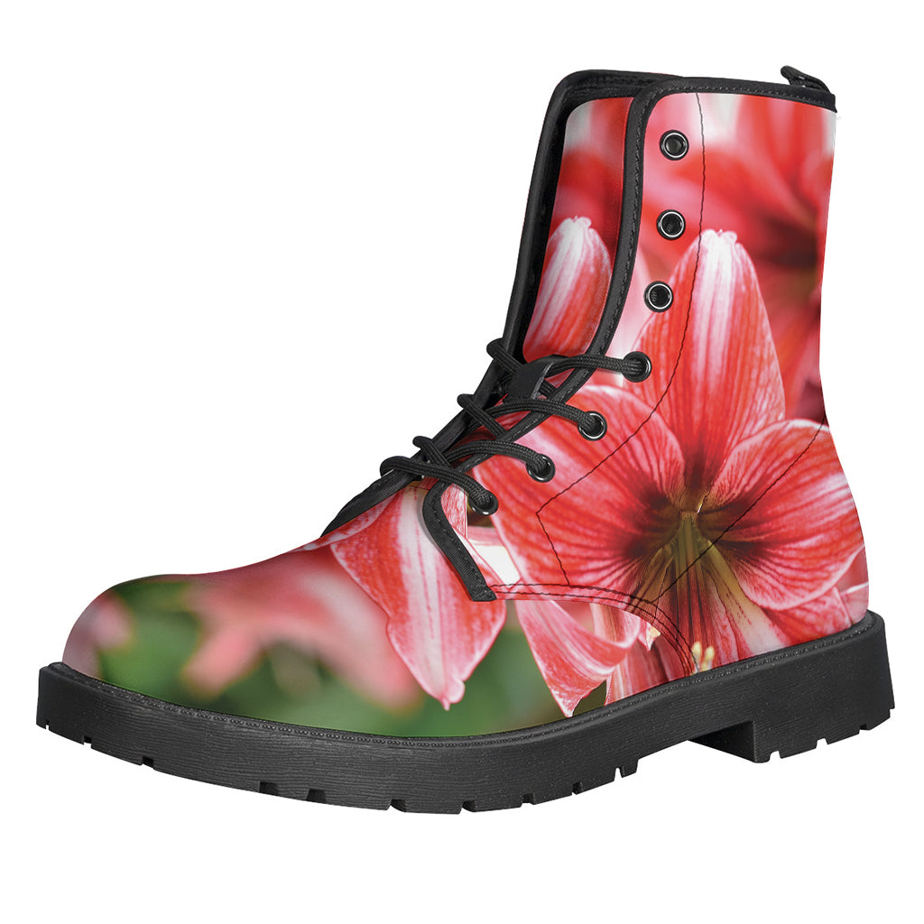 Groovy Floral Leather Boots: Embrace Your Inner Hippie - 1