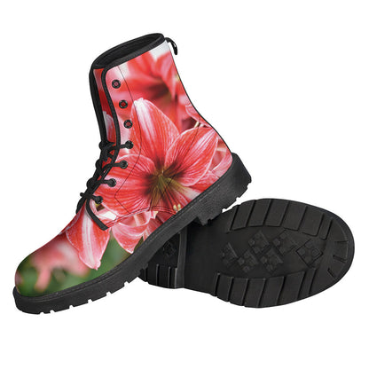 Groovy Floral Leather Boots: Embrace Your Inner Hippie - 2