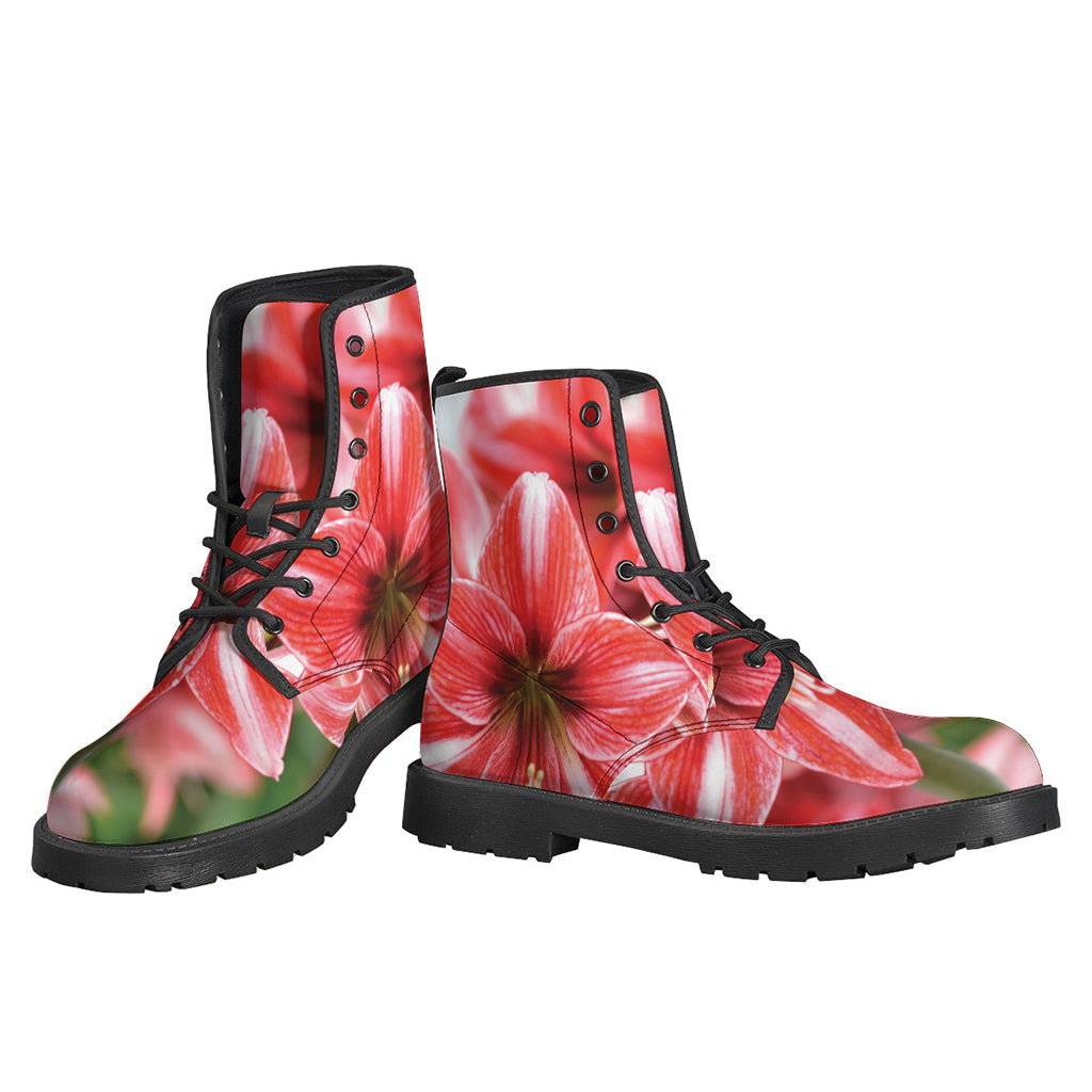 Groovy Floral Leather Boots: Embrace Your Inner Hippie - 3