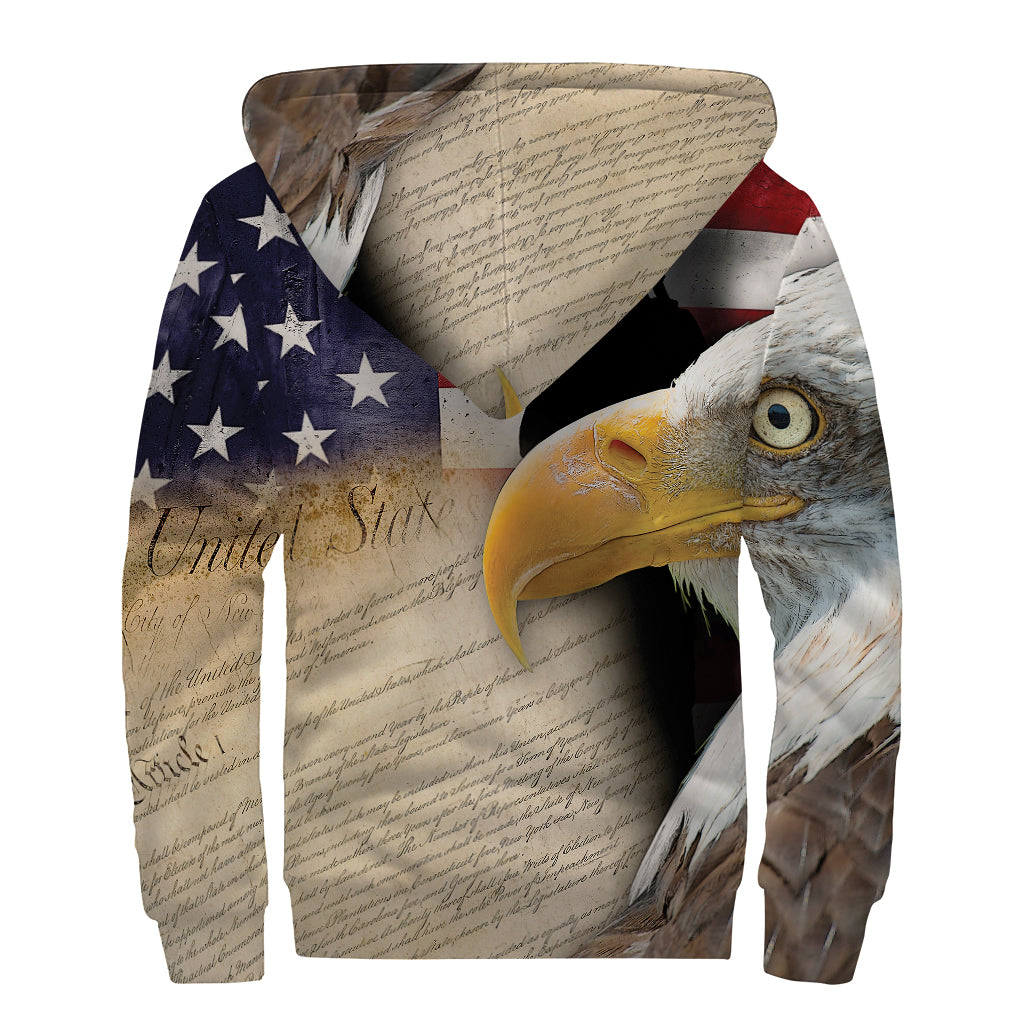 American Dream of Liberty Sherpa Lined Hoodie: Embrace Your Inner Hippie Style - 2