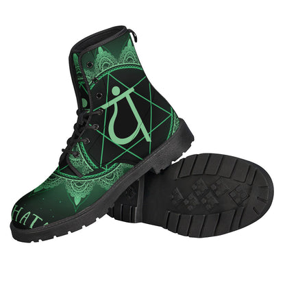 Anahata Chakra Leather Boots for the Free-Spirited Hippie - 2