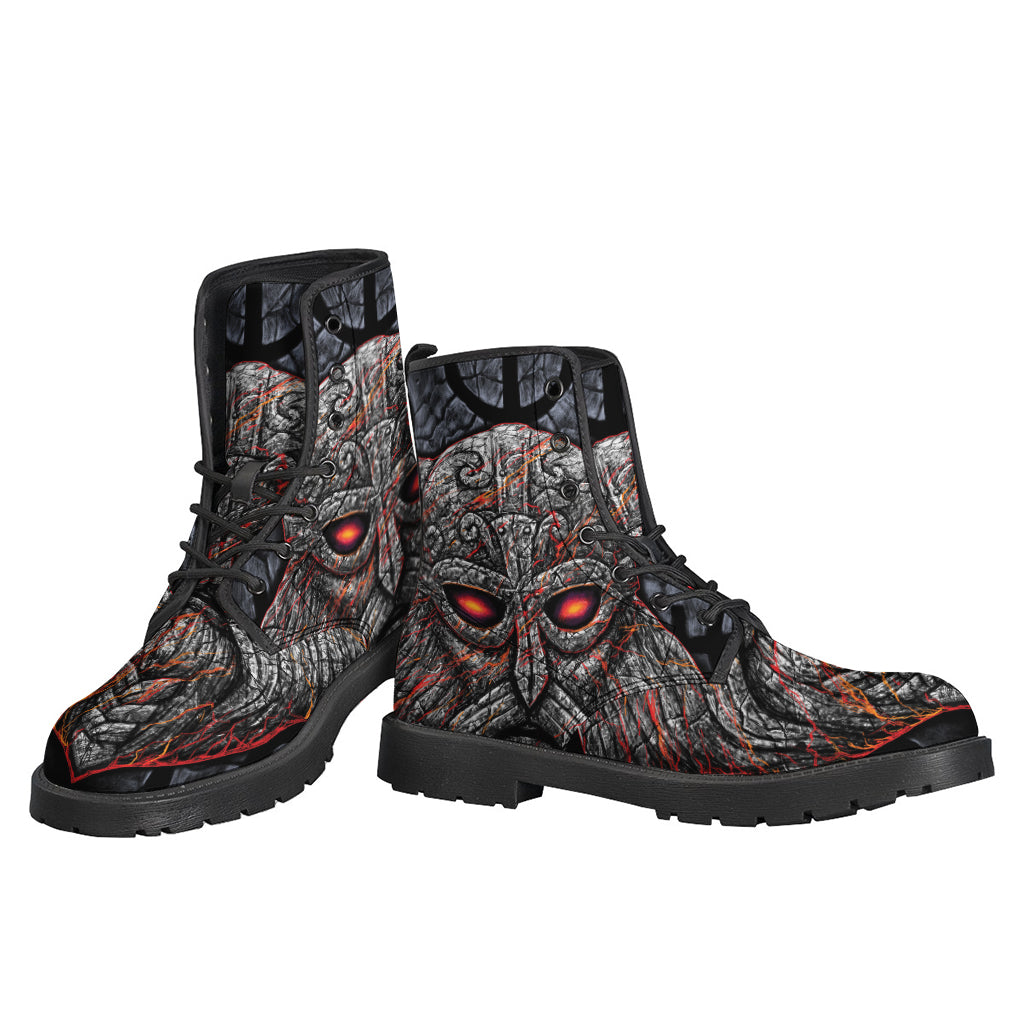 Odin-inspired Lightweight Leather Boots for Modern Hippies - 3