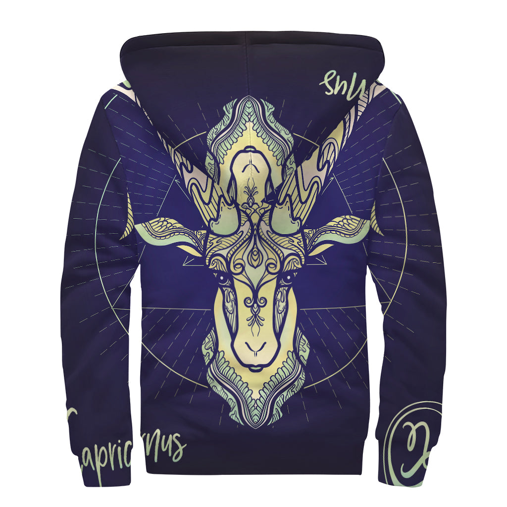 Capricorn Spirit: Sherpa Lined Zip Up Hoodie for Hippie Souls - 2