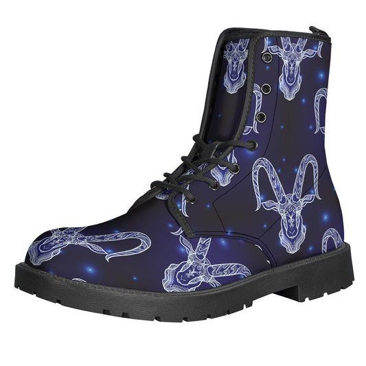 Capricorn Constellation Leather Boots for Hippy Souls - 1