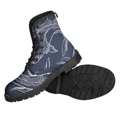 Zodiac Inspired Leather Boots for Free-spirited Pisces Hippies - 2