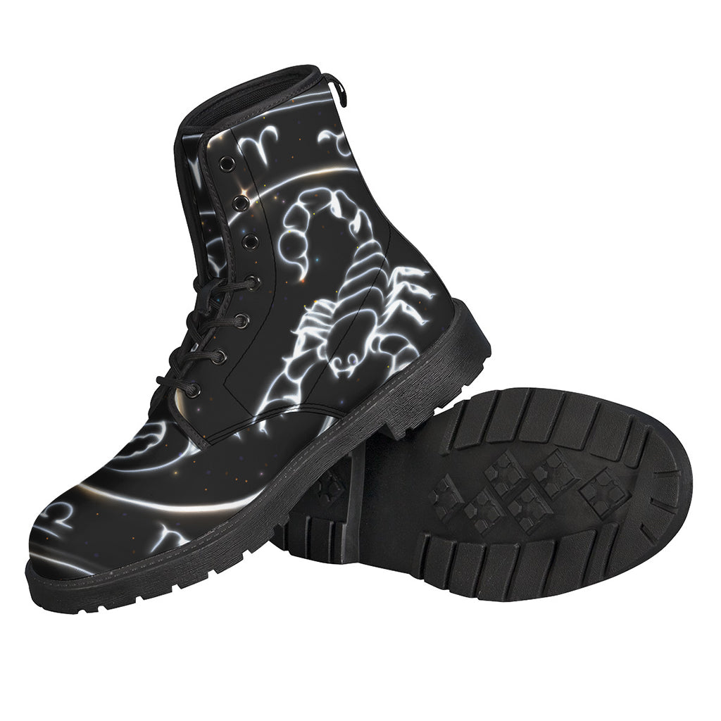 Psychedelic Scorpio Leather Lightweight Boots: Embrace Your Hippie Style - 2