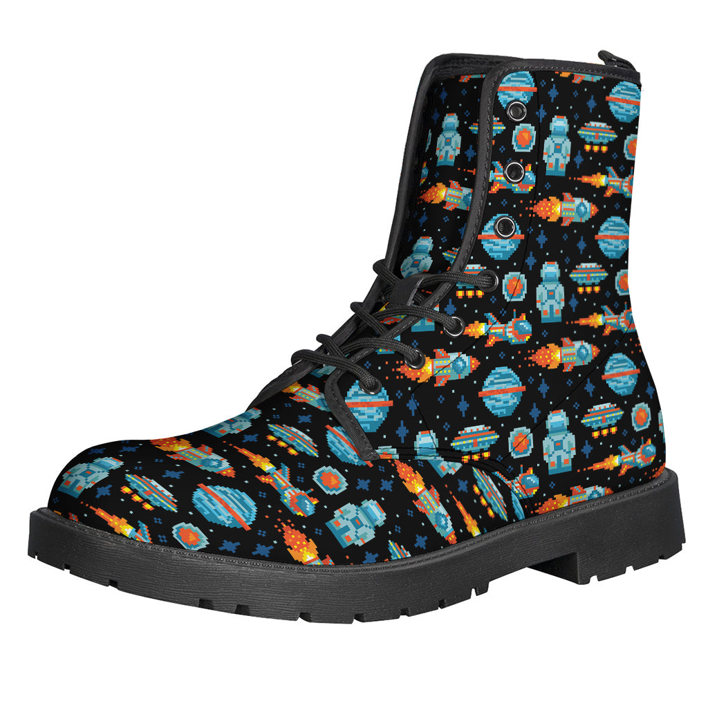 Space Cadet Vibes: Leather Lightweight Boots for the Hippie Soul - 1