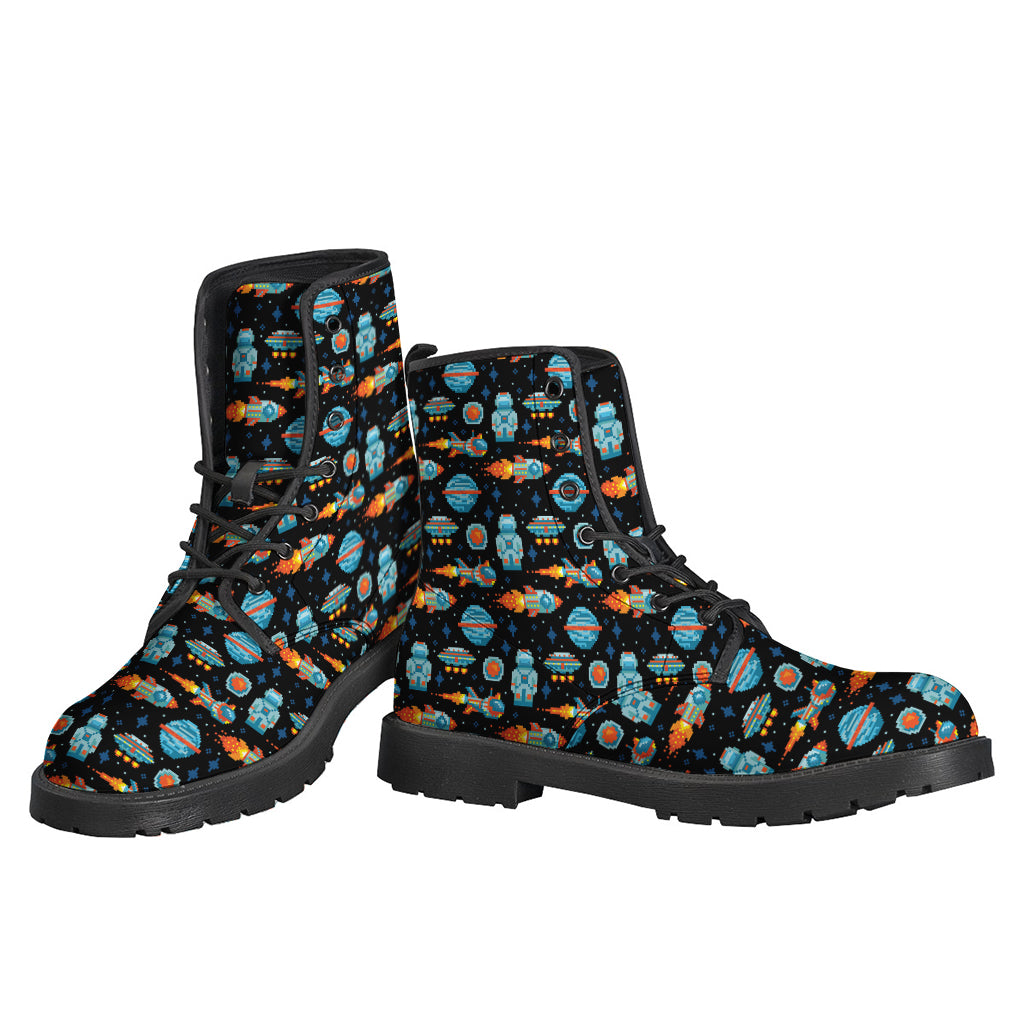 Space Cadet Vibes: Leather Lightweight Boots for the Hippie Soul - 3