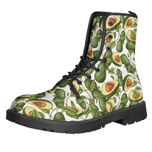 Avocado Dreamin' Leather Lightweight Boots for the Free-Spirited Hippie Soul - 1