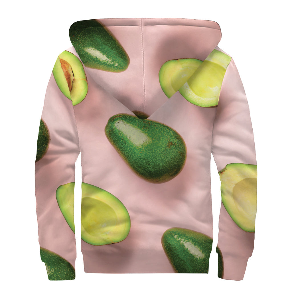 Avocado Bliss Sherpa Lined Zip Up Hoodie - 2