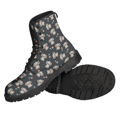 Flowery Baby Koala Leather Boots: The Perfect Hippie Chic Footwear - 2