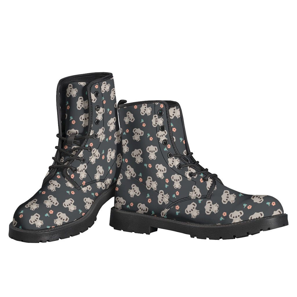 Flowery Baby Koala Leather Boots: The Perfect Hippie Chic Footwear - 3