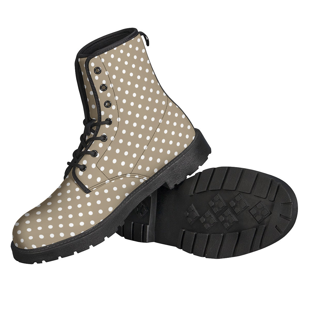 Groovy Polka Dot Leather Boots for Free-Spirited Hippies - 2