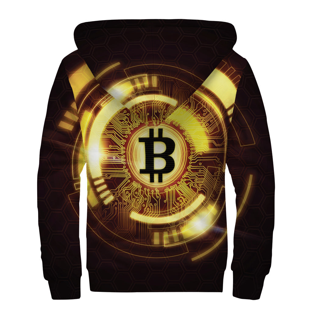 Bitcoin Dreamer: Sherpa-Lined Zip Up Hoodie for the Free-Spirited Hippie - 2