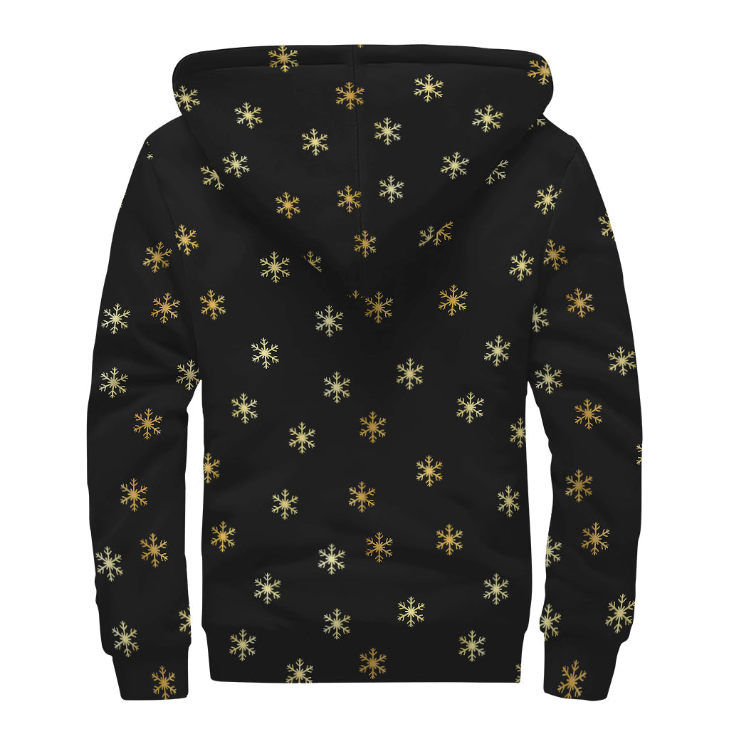 Black and Gold Snowflake Sherpa: Embrace Your Inner Hippie - 2