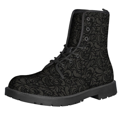 Groovy Western Floral Print Leather Boots for the Modern-Day Hippie - 1