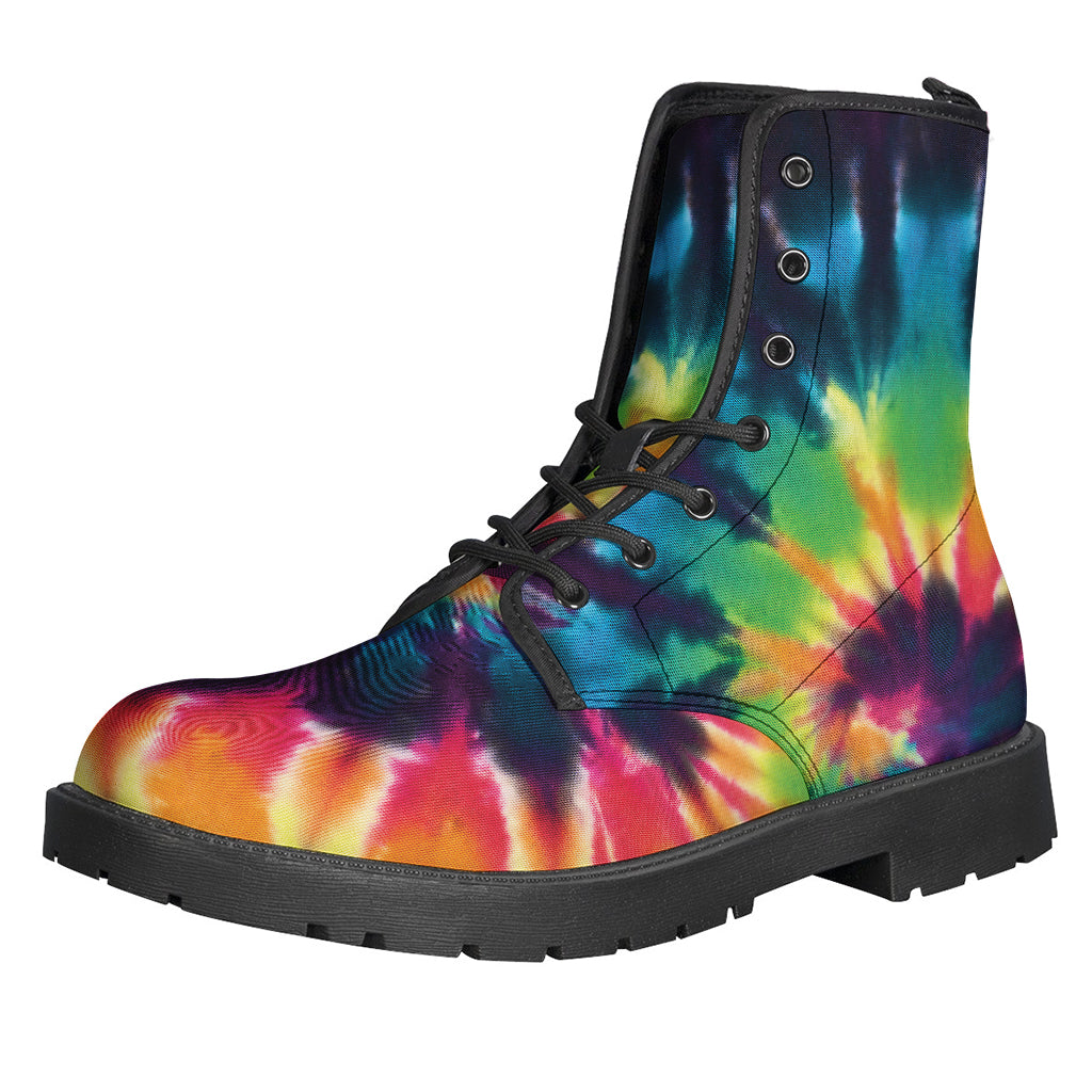 Groovy Vibes Leather Lightweight Boots for Free-Spirited Hippies - 1