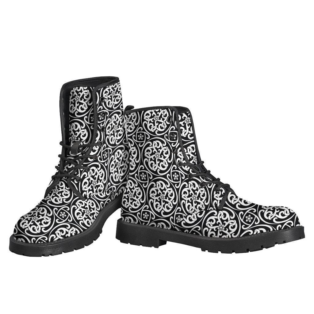 Celtic Patterned Leather Boots for the Hippie Soul - 3