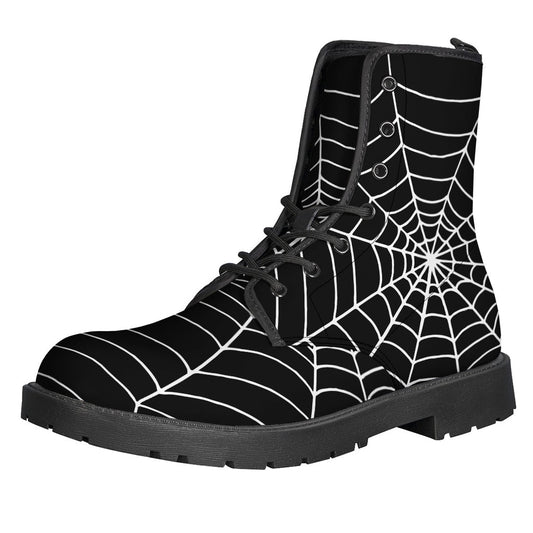 Cobweb Chic: Leather Lightweight Boots for Hippies - 1